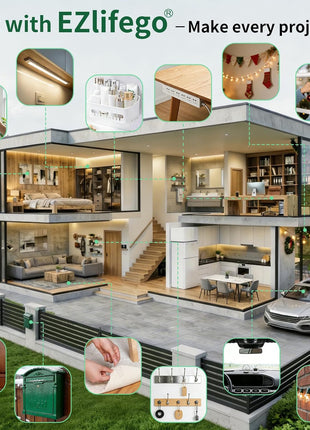 Professional-Grade Double-Sided Nano Adhesive Tape (16.5FT) for Wall Decor and Picture Hanging