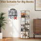 4 Tier Rotating Bookshelf Tower, Revolving 360 ° Spinning Bookcase, Hexagonal Corner Book Shelf Storage Carousel, Vertical Rotate Turning Organizer Book Shelves for Living Room Office Bedroom