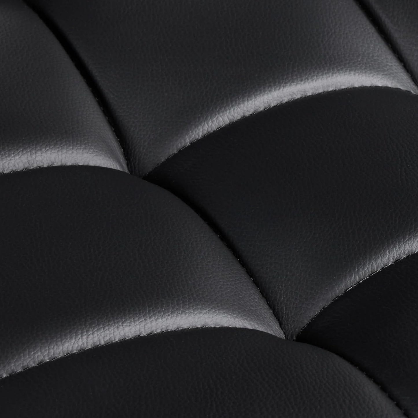 Bar Stools Set of 2, PU Leather Height Adjustable Swivel Barstools, Hydraulic Kitchen Counter Height Bar Chairs with Armrest and Back for Kitchen, Dining Room, Black