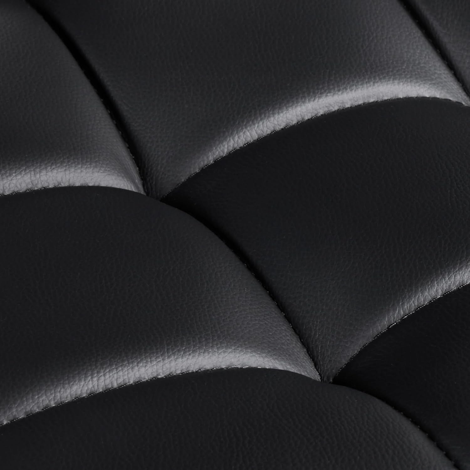 Bar Stools Set of 2, PU Leather Height Adjustable Swivel Barstools, Hydraulic Kitchen Counter Height Bar Chairs with Armrest and Back for Kitchen, Dining Room, Black