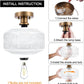DSMJFU Semi Flush Mount Ceiling Light, Vintage Small Ceiling Light Fixture, Thickened Glass Hallway Lighting Fixture, Brass Kitchen Ceiling Mount Light for Entry Way, Bedroom, Bathroom, Porch