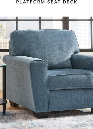 Cashton Contemporary Upholstered Chair in Blue by Signature Design by Ashley