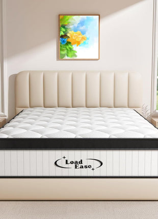 Queen Size 12-Inch Medium Firm Hybrid Mattress - Memory Foam with Individually Wrapped Pocket Springs for Pain Relief, Motion Isolation, and Edge Support (80x60x12)