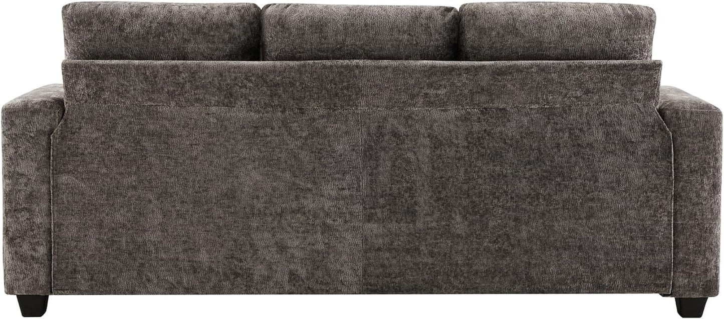 89" 3 Seater Couches for Living Room Sofas Comfy Sectional Couch with 24" Deep Seat Loveseat Sofa for Small Apartment, Grey