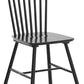 Windsor Dining Chair Set of 4, Spindle Back Wooden Chairs for Kitchen and Dining Room, Restaurant, Cafe, Hotel, Black