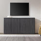 Buffet Cabinet with Storage Accent Sideboard with 4 Doors 66.3" Wide Fluted Credenza Modern Buffet Table Media Console Cabinet Entryway Cabinets for Living Room Kitchen Dining Room Hallway