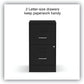 Soho Vertical File Cabinet, 2 Drawers: File/File, Letter, Black, 14" X 18" X 24.1"