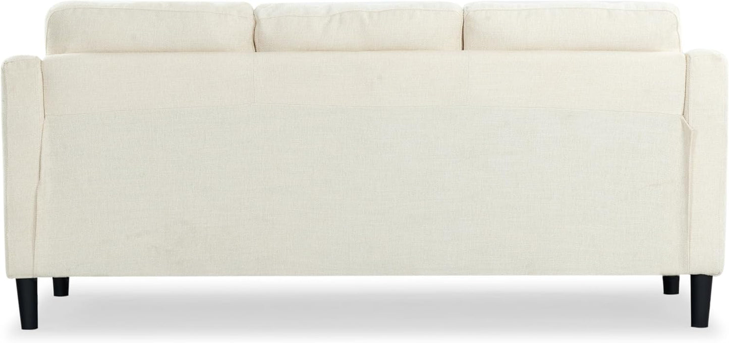 Couture Furniture Collection Nathaniel Cream Tufted 3-Seater Sofa