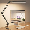 Desk Lamp for Home Office, Eye Comfortable LED Desk Light for Long Hours, Adjustable Swing Arm with Memory Function, Black