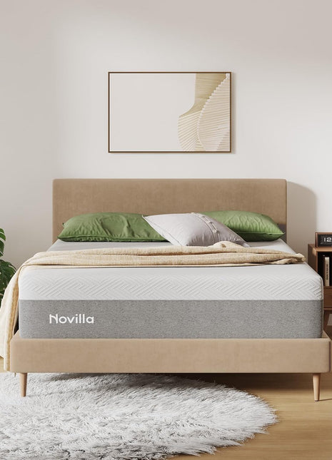 10-Inch Medium Firm Gel Memory Foam Mattress for Optimal Comfort and Pressure Relief, Conveniently Delivered in a Box