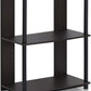 JAYA Simple Design 3-Tier Bookcase / Bookshelf / Display Rack, Plastic Tubes, Walnut