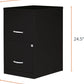 2 Drawer Locking Filing Cabinet | Pre-Assembled Steel Construction | Space-Saving Design Is Perfect for Home and Small Office | Letter-Size | Assembled in North America
