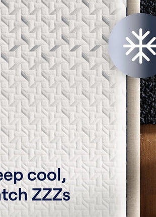 Classic 12-Inch Medium Firm Mattress - Contouring Memory Foam with Cooling Top Layer for Enhanced Back Pain Relief - Convenient Mattress in a Box with 365-Night Trial and Lifetime Warranty