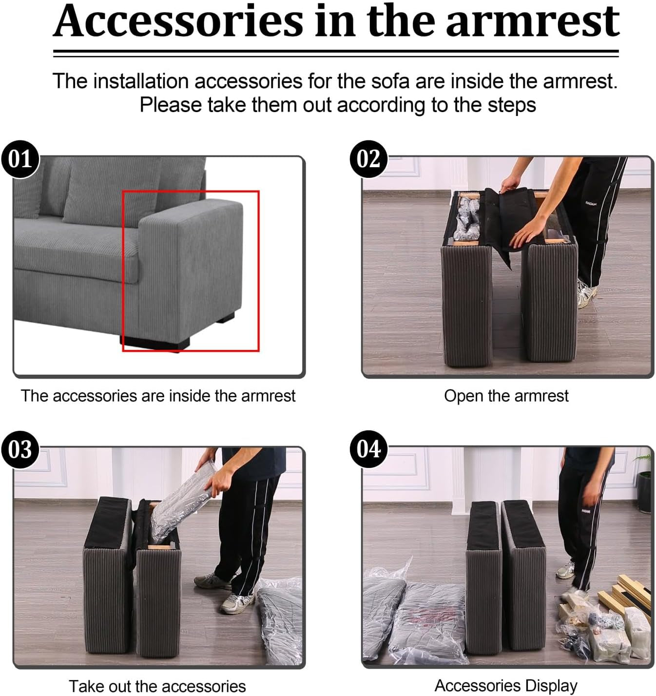 80'' Sofa Couch for Living Room, Mid Century Modern Loveseat Sofa with Side Pocket, 3-Seater Couches for Bedroom, Apartment, Office, Teddy Wool White
