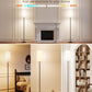 Dimmable Floor Standing Tall Lamp, 12W Led Bulb with Lampshade, Foot Switch, Remote Custom Color Temperature Pole for Bedroom, Office, Kids & Living Room, Black