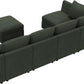 Modular Sectional Sleeper Sofa Green Couch L Shaped Sectional Sofa with Storage, Convertible Couches for Living Room - Green