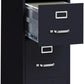 4 Drawers 52" Vertical Black Metal Filing Cabinet Lockable Pre-Assembled Stationary Letter Size for Home, Office
