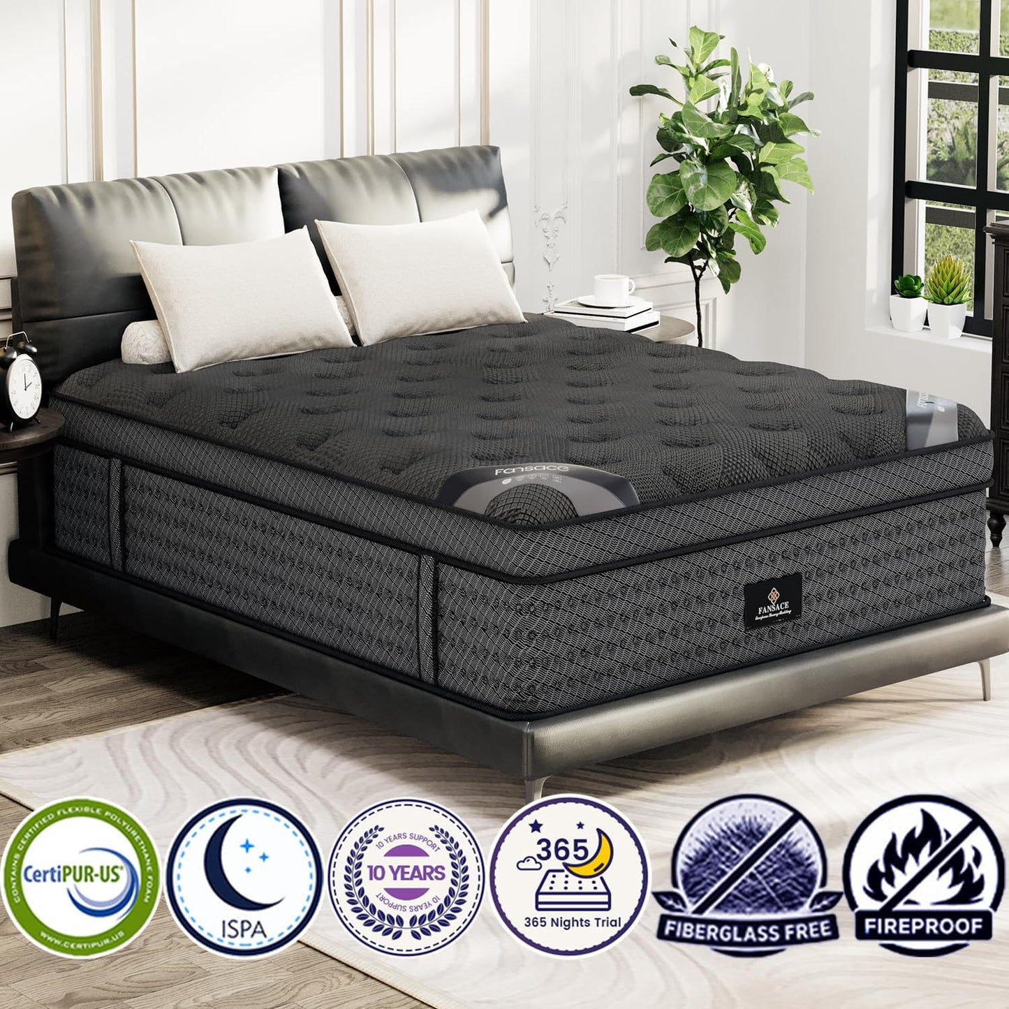 Queen Size Mattress, 14 Inch Deluxe Hybrid Queen Mattress in a Box, Medium Firm Mattresses with Gel Memory Foam & Pocket Springs, Pressure Relief, Cooling, Extra Edge Support [2026 Upgraded Support]