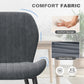 Dining Chairs Set of 4 Modern Velvet Dining Room Chairs Upholstered Dining Chairs with Thick Cushions Metal Legs Armless Back Chair for Kitchen and Living Room Dark Gray