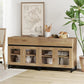 63'' Multifunctional Sideboard Buffet Cabinets with 4 Glass Doors and and 2 Drawers, Modern Sideboard Credenza, Coffee Bar Storage Cabinet for Living Room, Kitchen, Oak