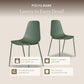 Isla Modern Kitchen Chairs Set of 4 - Plastic Dining Chair with Metal Legs - Quick Assembly Simple Cafe Chairs Plastic for Indoor or Outdoor - Pistachio Green