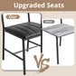 Dining Table Set for 4, Kitchen Table with Upholstered Bench and 2 Chairs, Kitchen Table and Chairs Set for Small Space, Apartment, Gray