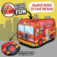 Pop up Play Tent for Kids - My First Foldable Indoor & Outdoor Playhouse Vehicle Toys for Toddlers, Boys and Girls (Fire Truck)