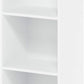 LUDER Book Shelf, 3-Cube Bookshelf, Bookcase with Open Shelves, 9.3 X 12 X 31.5, for Living Room, Bedroom, Home Office, White