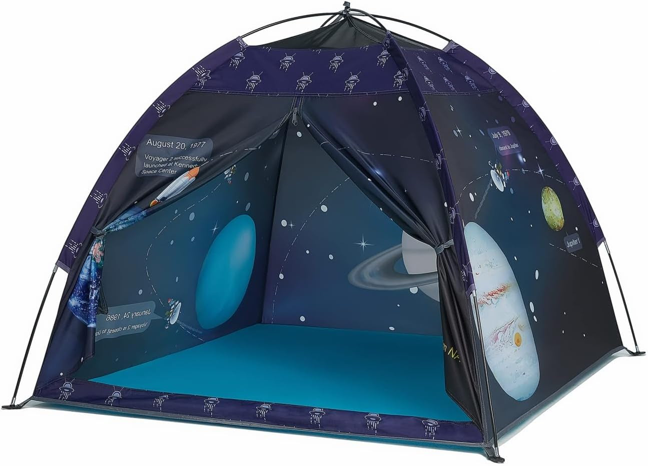 Space World Play Tent Galaxy Dome Playhouse for Boys and Girls Imaginative Play-Astronaut Space for Kids Indoor and Outdoor Fun, Perfect Kid’S Gift- 47" X 47" X 43"