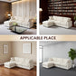 Modular Sectional Cloud Couch Modern L Shaped Sofa with Ottoman, 100 Inch 3-Seat Chenille Deep Seat Couches for Living Room, Bedroom and Apartment，Beige