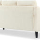 Couture Furniture Collection Nathaniel Cream Tufted 3-Seater Sofa