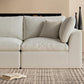 78.9" Loveseat Sofa, Cloud Boneless Couches for Living Room, Modern Modular Sectional Sofa, Oversized, Warm White