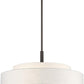 Lighting Fabric Shade 52138-92 Meridian 5 Light English Bronze Pendant