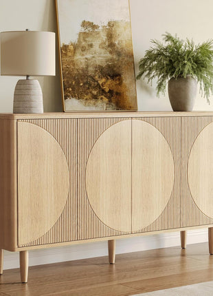 59-Inch Modern Buffet Cabinet with Storage for Living and Dining Rooms