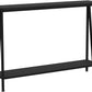 Black Narrow Console Table with Storage, 42.9" 2-Tier Sofa Table for Entryway, Living Room, Hallway, Foyer, Corridor, Office