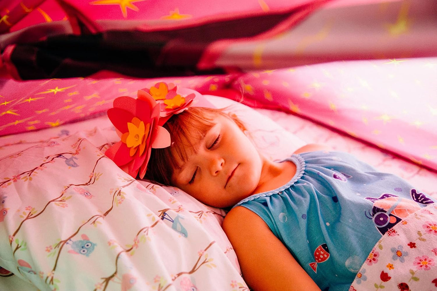 19720 Kids Secret Castle Bed Tent Playhouse - Twin Size , Yellow