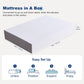 Memory Foam Mattress, Soft Plush Feel, 12 Inch, Full, White/Grey