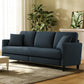 83" Couches for Living Room, Comfy Sofas for Living Room, Teddy Sofa Couch, Tool-Free Setup Loveseat Sofa, All-Wood Love Seat Couches, Small Couch 2 Pillows Included, Blue Grey
