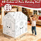 Gingerbread Cardboard House to Color for Kids Toddlers, Large Gingerbread Cardboard Coloring House Playhouse Christmas Arts & Crafts Activity Indoor Fun, 40" X 32" X 26"
