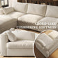 Cloud Modular Sectional Sofa Couch with Storage Ottoman, 99" Oversized Sectional Couches for Living Room, Cloud Modular L-Shaped Sofa with Chaise, 4 Seater, Chenille, Beige