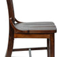 Hercules Series School House Back Mahogany Wood Dining Chair, Traditional Elegant Wood Restaurant Chair, Walnut Wood