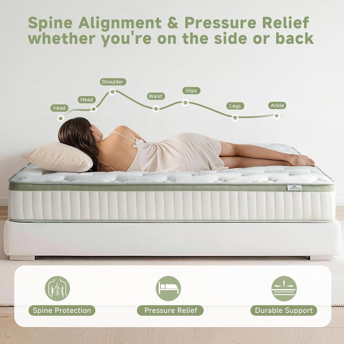 Queen Size Mattress,14 Inch Queen Mattress in a Box,Memory Foam Hybrid Mattress,With Individual Pocket Spring - Pressure Relief, Motion Isolation, Cool Sleep, Certipur-Us Certified, 80''L X 60''W