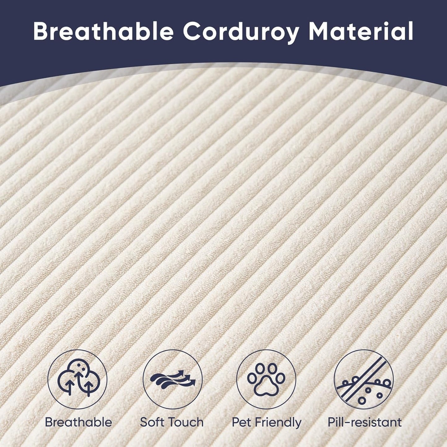 6 Seater Sectional Sofa Set W/Ottoman,3Pcs Modern Couch Set with Movable Storage Ottoman & Side Pockets,3 Seat L Shaped Couch Loveseat and Armchair for Living Room Furniture(3+2+1 Seat/Beige)