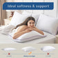 Pillows Queen Size Set of 4, Washable Supportive Bed Pillows with Super Soft down Alternative Fill, Luxury Fluffy Hotel Quality for Side, Back, and Stomach Sleepers