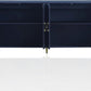 Modern Lacquered 4 Door Wooden Cabinet Sideboard Buffet Server Cabinet Storage Cabinet, for Living Room, Entryway, Hallway, Office, Kitchen and Dining Room, Navy Blue, Cabinets