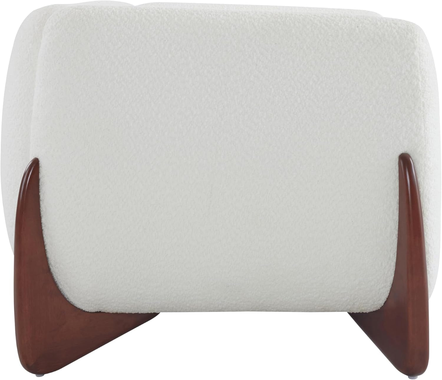 Alma 63" Boucle Loveseat with Wood Legs, 2 Seater Sofa Couches for Living Room, Upholstered Couch Chair, Soft Seating Lounge Sofa Chair, Cozy Loveseat with Armrest, Beige