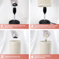 Table Lamp with Motion Sensor and Constant on Mode, USB Lamp Include Warm White Bulb, Built in USB Port & AC Outlet, Bedside Lamp Idea for Bedroom Retro Cream