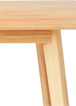 FSC Certified Solid Wood Rectangular Dining Table, Easy Assembly, Dimensions: 29.5"D x 47.2"W x 29.5"H, Natural Finish