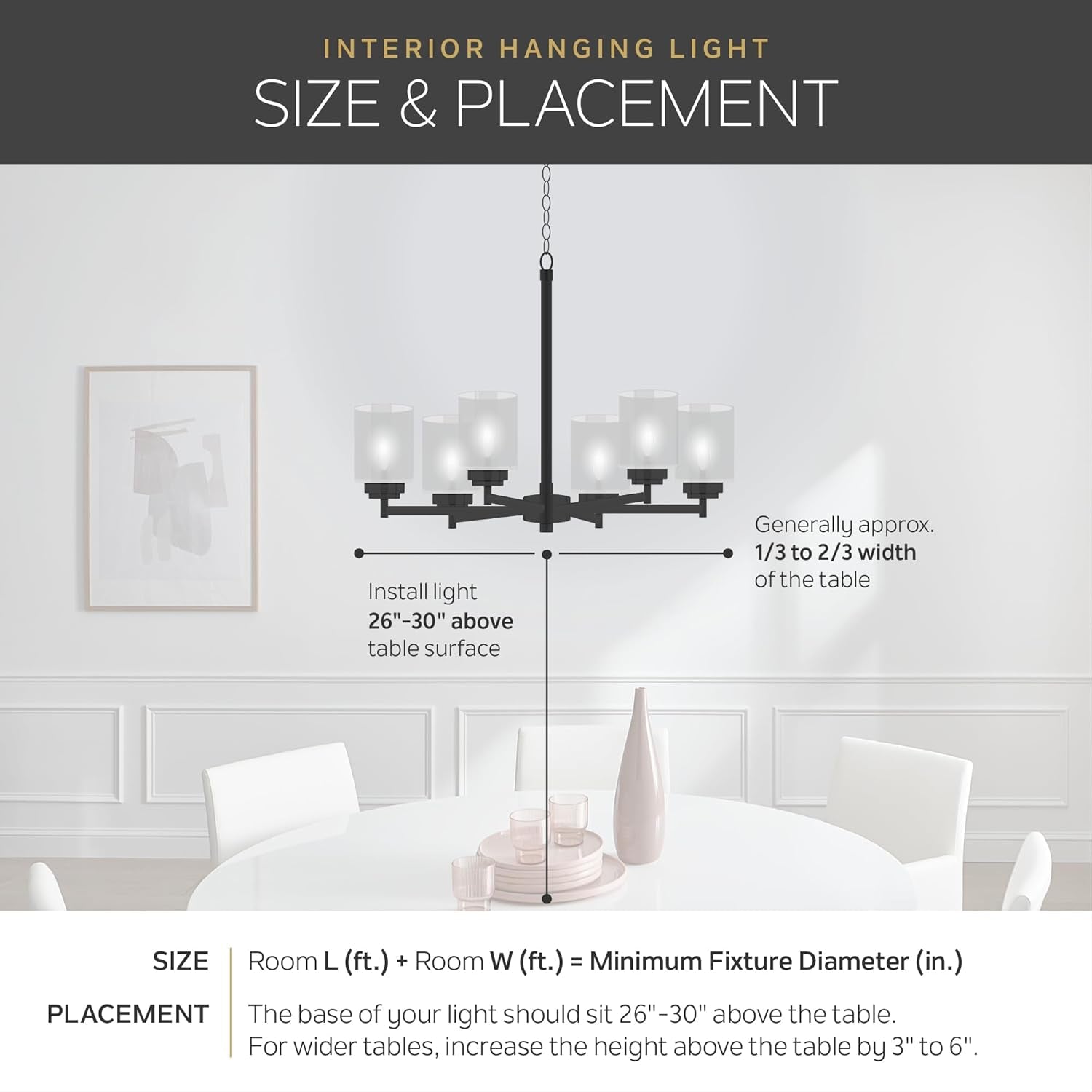 Pallas 6-Light Chandelier in Brushed Natural Brass, Classic Ceiling Light Fixture with Optional Linen Tapered Shades for Foyer, Living Room, or Dining Room, (32.25" W X 13.75" H), 52516BNB