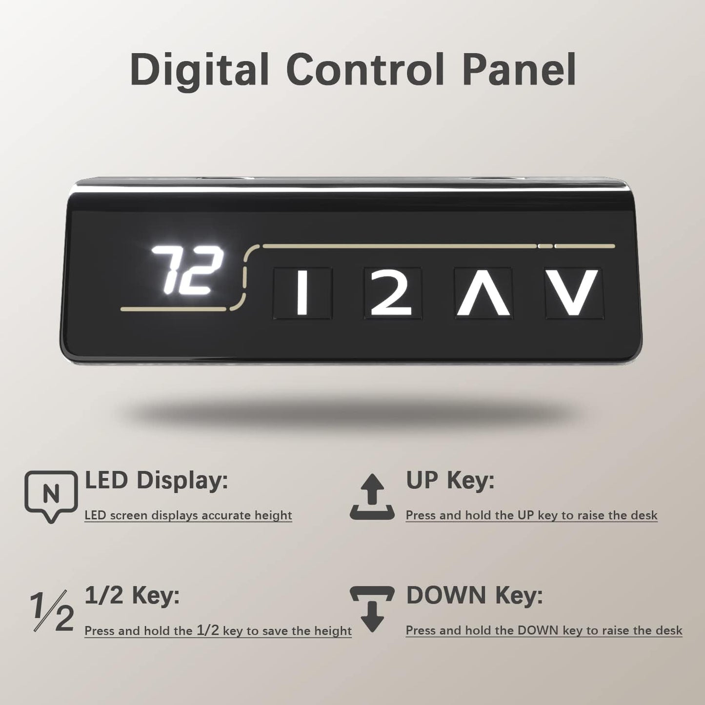 55 X 24 Inches Electric Height Adjustable Standing Desk Large Sit Stand up Desk Home Office Computer Desk Memory Preset with T-Shaped Metal Bracket, Black